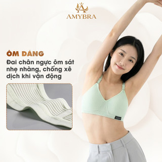 Combo Áo Ngực Nữ Chất Cotton Mềm Mịn Thoáng Khí - Set Áo Lót Nữ Không Gọng Mút Mỏng AMYBRA A554