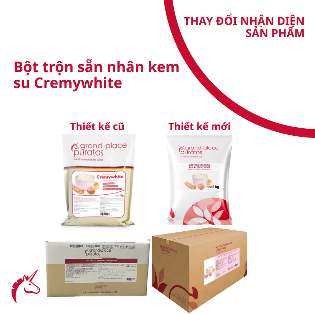 Bột Nhân Kem Su Cremywhite 1kg