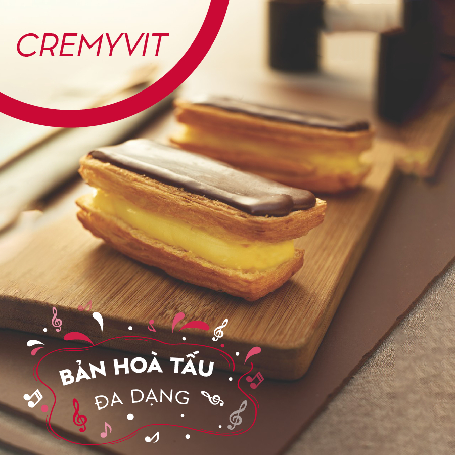 Bột trộn sẵn nhân kem su Cremyvit 1kg