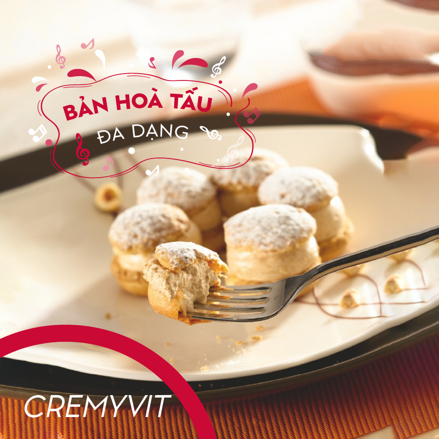 Bột trộn sẵn nhân kem su Cremyvit 1kg