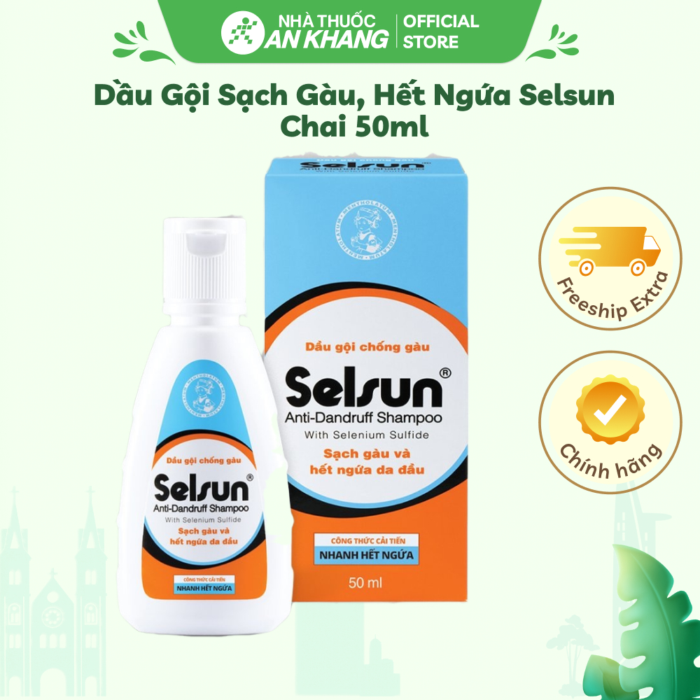 Dầu gội sạch gàu, hết ngứa Selsun chai 50ml