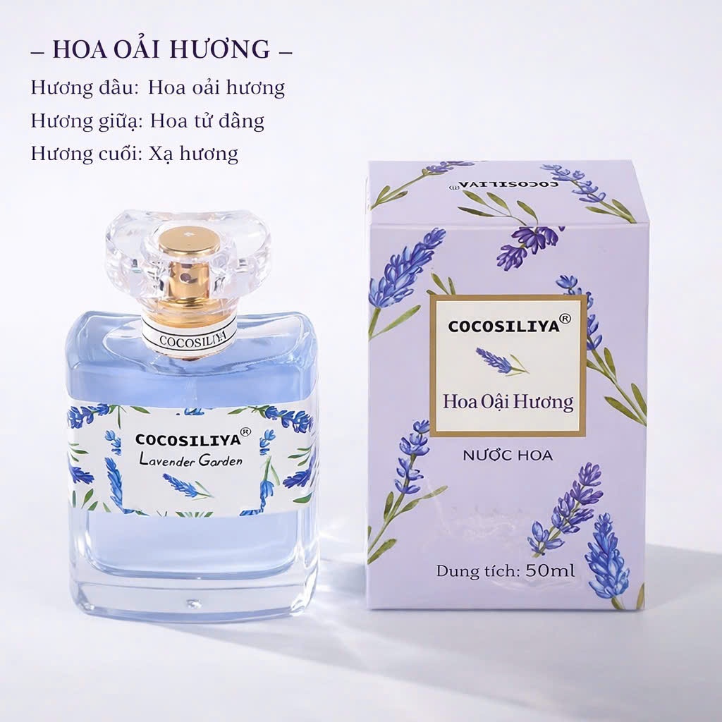[TẶNG 2] Nước Hoa Nữ COCOSILIYA kiểu mới dùng cho đi tiệc , du lịch, picnic thơm dịu nhẹ Chai 50ML