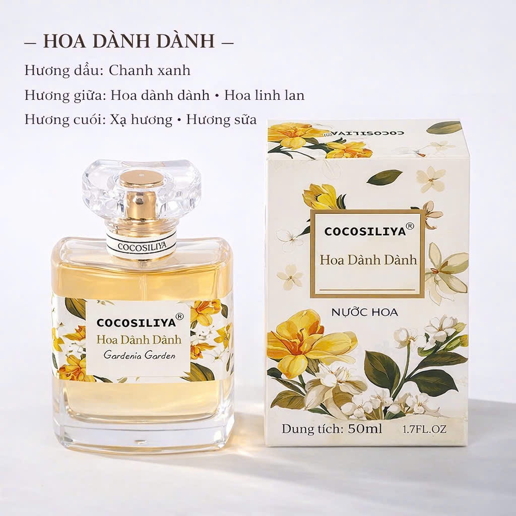 [TẶNG 2] Nước Hoa Nữ COCOSILIYA kiểu mới dùng cho đi tiệc , du lịch, picnic thơm dịu nhẹ Chai 50ML