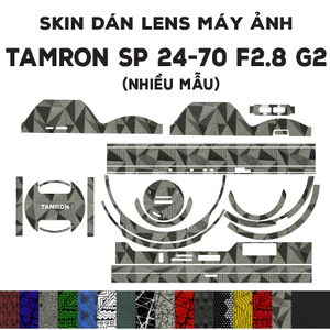 Skin dán Lens Tamron SP 24-70 f2.8 G2 (Mark 2) (Nhiều mẫu) | Decal Film 3M dán bảo vệ ống kính máy ảnh 24-70 mm
