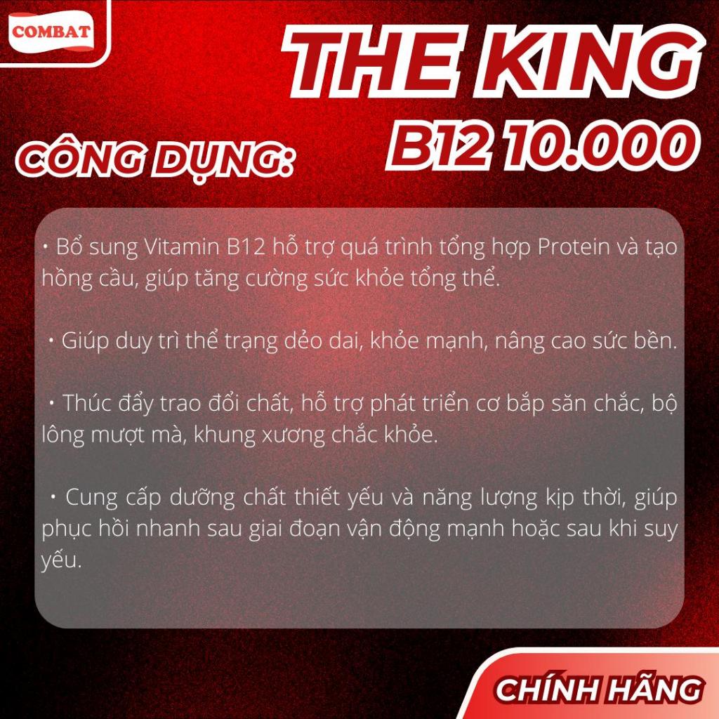 The King 10.000 mcg nuôi gà chế độ tăng bo, tăng nước máu, nở khung dầy lườn, hừng gà cự mạnh (50ml)