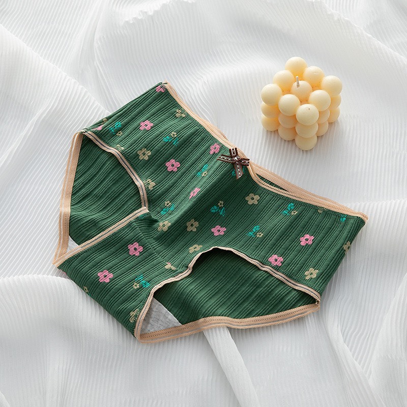 Combo 10 quần dễ thương cute Xanh Lá mix dâu tây cotton mềm mịn