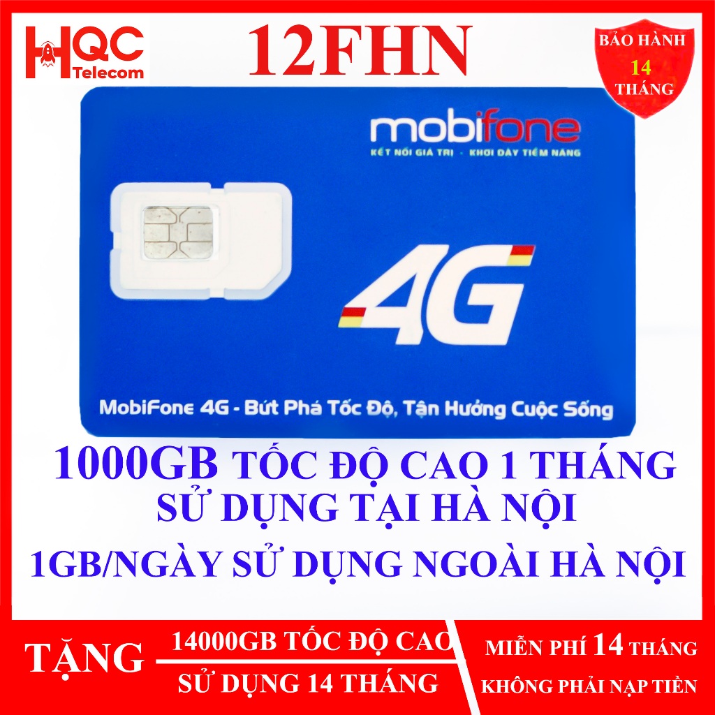 Sim 4G Mobifone 12MDT50 MDT250A, 100GB, 500GB, 75GB, 12MDT150 21G12 ...