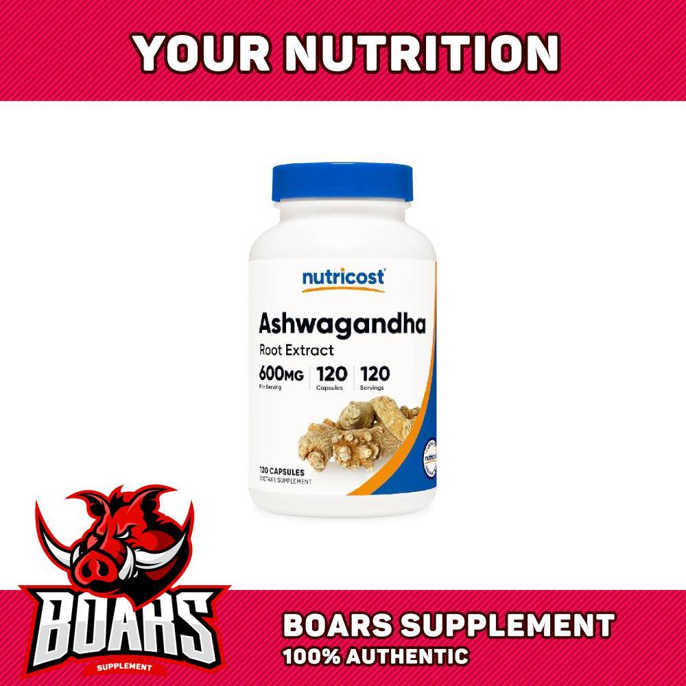 Nutricost Ashwagandha Root Extract – 600mg Chiết Xuất Rễ – Hỗ Trợ Giấc Ngủ