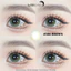 Lens mắt 584 Brown màu nâu vàng mix xanh lá chấm bi nổi bật, size nhỏ - LUNA EYES brand