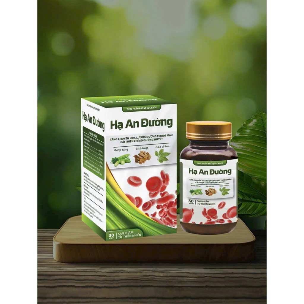 Hạ An Đường Chính Hãng Cao Cấp Hộp 30 Viên ✅ Viên uống tiểu đường chuyển hoá đường và ổn định chỉ số đường huyết mỡ máu