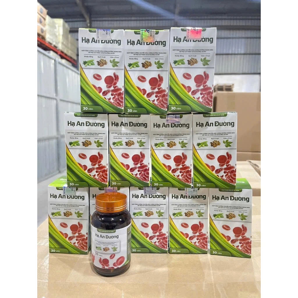 Hạ An Đường Chính Hãng Cao Cấp Hộp 30 Viên ✅ Viên uống tiểu đường chuyển hoá đường và ổn định chỉ số đường huyết mỡ máu