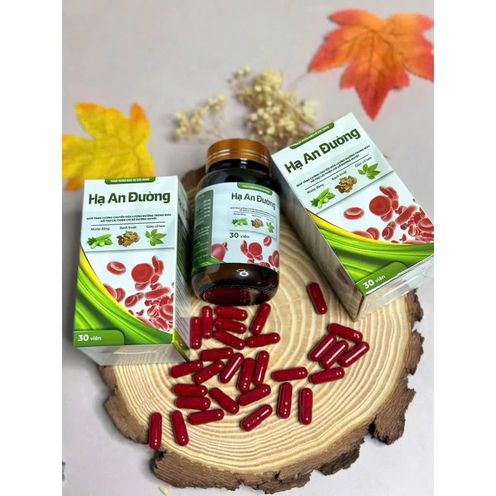 Hạ An Đường Chính Hãng Cao Cấp Hộp 30 Viên ✅ Viên uống tiểu đường chuyển hoá đường và ổn định chỉ số đường huyết mỡ máu