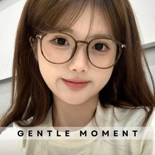 Gọng kính cận nữ thời trang GENTLE MOMENT gọng tròn kim loại chống ánh sáng xanh chống tia UV đi học đi chơi GMK967