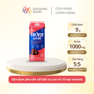 Sữa đạm pha sẵn DAESANG WELLIFE Mymeal Nu Protein deep choco vị socola hộp 190ml