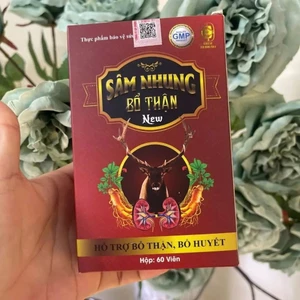 Sâm Nhung Bổ Thận New Chính Hãng Hộp 30 Viên - Viên uống bổ thận nam nữ tăng cường sinh lực hồi phục thận hư thận yếu