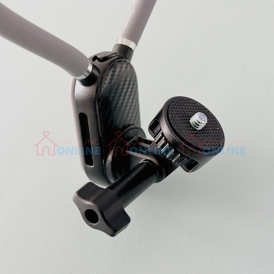 Mount gắn camera hành trình/hành động cho vòng đeo cổ có khớp chuyển đổi với mount nam châm