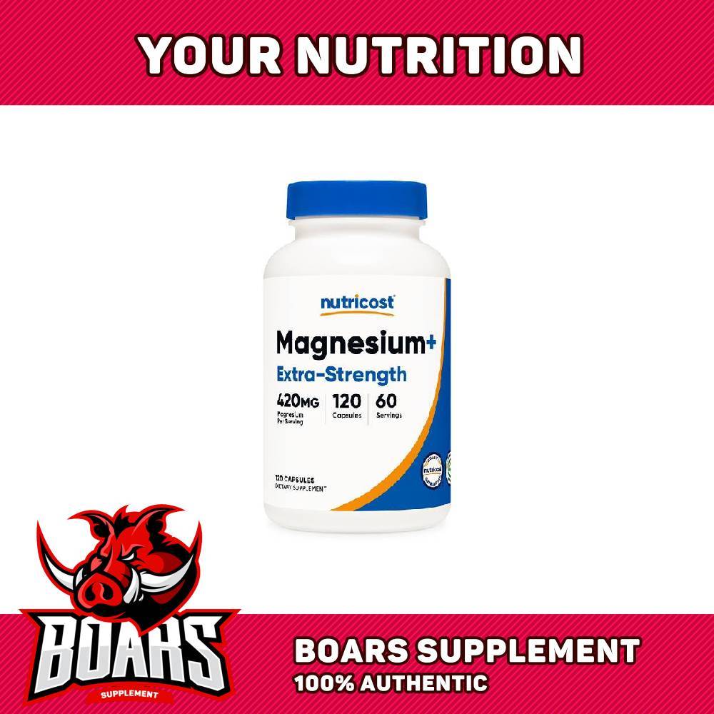 Nutricost Magnesium+ Extra Strength – Bổ Sung Magie – Bổ Sung Khoáng Chất