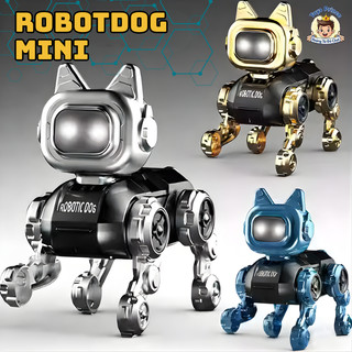 Đồ Chơi Robot Dog Mini Có Đèn Led Tự Động Di Chuyển Thông Minh - Đồ Chơi Công Nghệ, Quà Tặng Cho Bé Trai