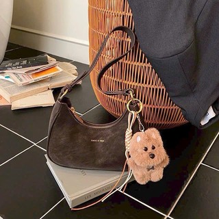 Túi xách thời trang nữ chất nhung sang trọng tặng kèm charm gấu xinh xắn MIE BAG
