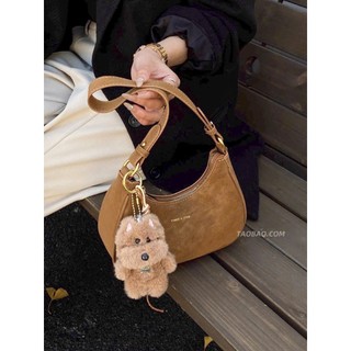 Túi xách thời trang nữ chất nhung sang trọng tặng kèm charm gấu xinh xắn MIE BAG