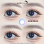Lens mắt E46 Blue màu xanh tím chấm sao tự nhiên, size vừa - LUNA EYES brand