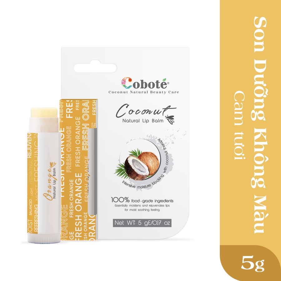 Son dưỡng môi không màu natural lip balm giúp môi mềm mịn và căng mọng 5g