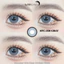 Lens mắt FC-350 Gray màu xám đục có viền tự nhiên, size nhỏ - thương hiệu LUNA EYES