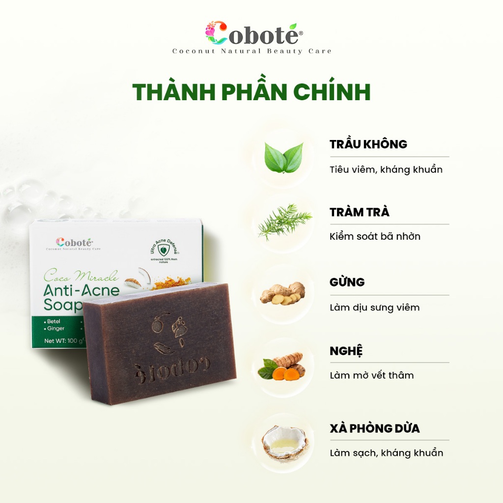 Xà phòng ngừa mụn cơ thể – Làm sạch da, đều màu, láng mịn, hiệu quả sau 1 liệu trình 100g