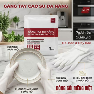 Găng Tay Cao Su Đa Năng Đóng Gói Riêng Biệt 2 Chiếc/Túi – Dày Bền, Chống Nước, Dùng Nhà Bếp, Spa