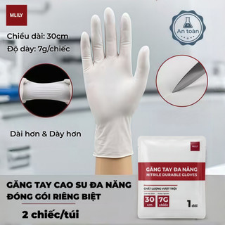 Găng Tay Cao Su Đa Năng Đóng Gói Riêng Biệt 2 Chiếc/Túi – Dày Bền, Chống Nước, Dùng Nhà Bếp, Spa