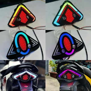[Satria,Raider] Cụm Hậu Demi Xinhan Audi Đổi Màu Tuỳ Chỉnh Qua App Đthoai. Full Cụm Về Lắp Như Zin