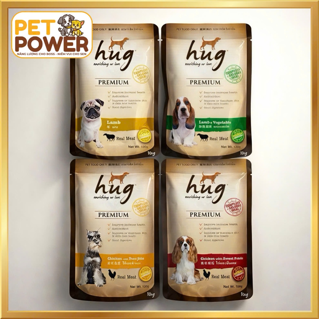 Pate HUG Cao Cấp Cho Chó - Gói 120g