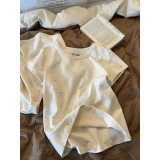 BỘ NGỦ COTTON NỮ THỎ TRẮNG