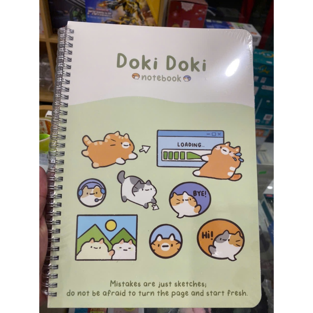 Sổ Lò Xo Bìa Bồi Doki Doki của Hài Tiến 300tr - Mã Số : 8540