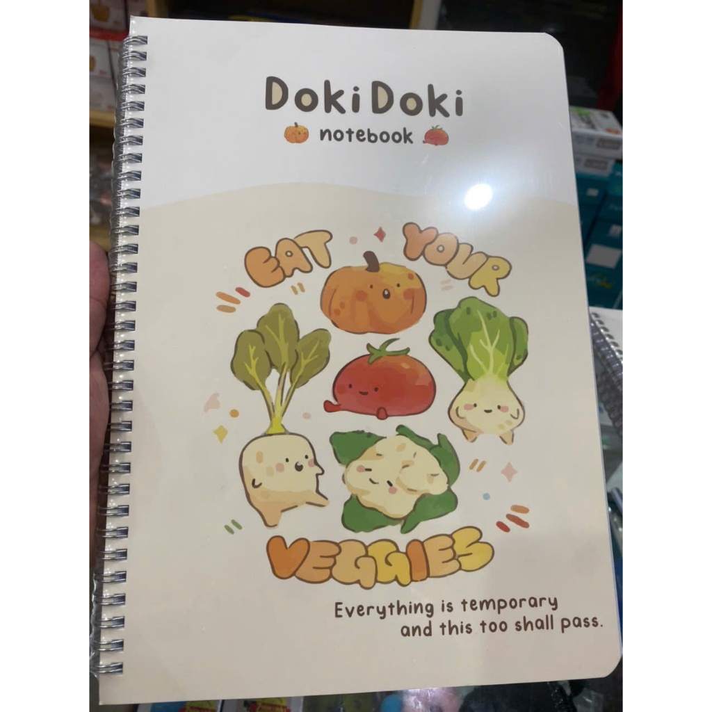 Sổ Lò Xo Bìa Bồi Doki Doki của Hài Tiến 300tr - Mã Số : 8540
