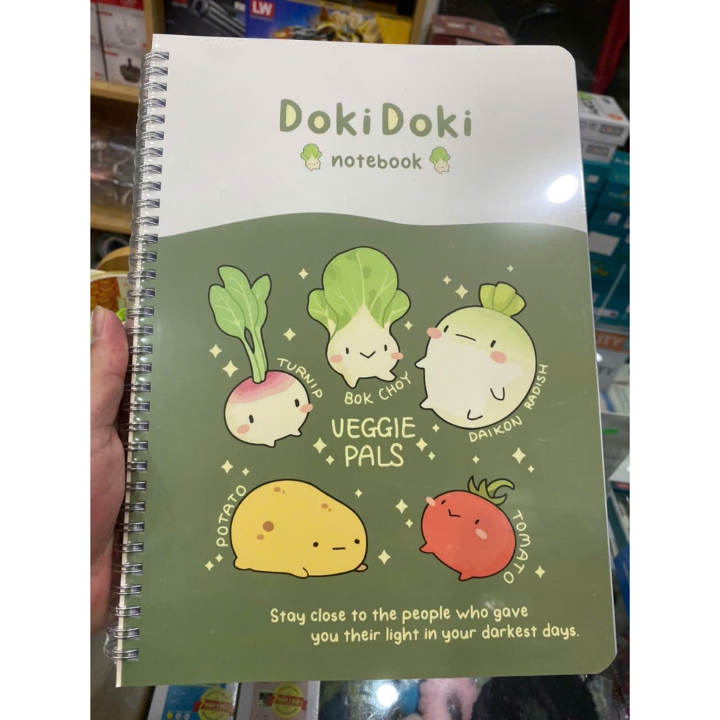 Sổ Lò Xo Bìa Bồi Doki Doki của Hài Tiến 300tr - Mã Số : 8540