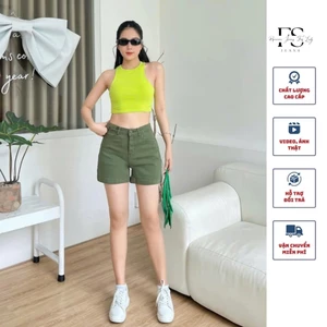 Quần Short Jean Nữ Cạp Cao Chất Jean Mềm Co Giãn Thoải Mái QS137 Nhiều Mẫu Cao Cấp