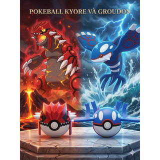 Pokeball Groudon Pokemon 3D – Mô Hình Pokeball Legendary Groudon Trang Trí / Sưu Tầm