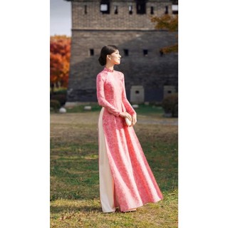 Áo dài truyền thống gấm kim cương - Tươi tắn, Trẻ trung, Thanh lịch - Áo Dài Phương Linh
