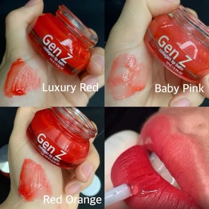 Dưỡng môi Genz Colagen Lip Balm cao cấp mỹ, chiết xuất từ lựu đỏ