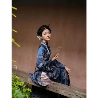 Áo dài cách tân gấm hồng hạc cổ truyền thống sang trọng - Áo dài Phương