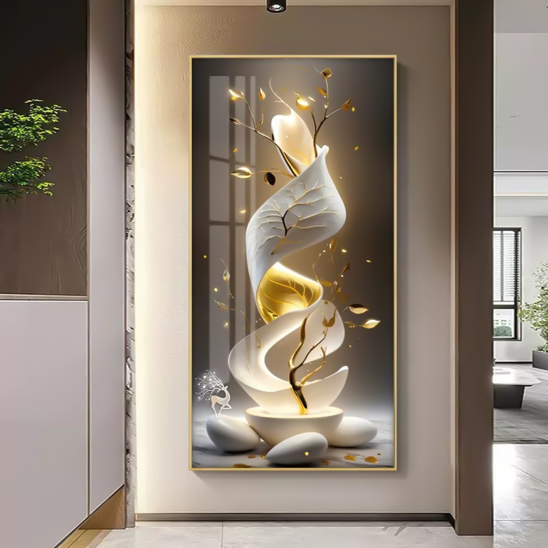 Tranh Treo Decor "Binh Hoa Tài Lộc" Tranh Decor - Tranh Treo Phòng khách, Tranh Treo phòng ngủ, Tranh tráng gương