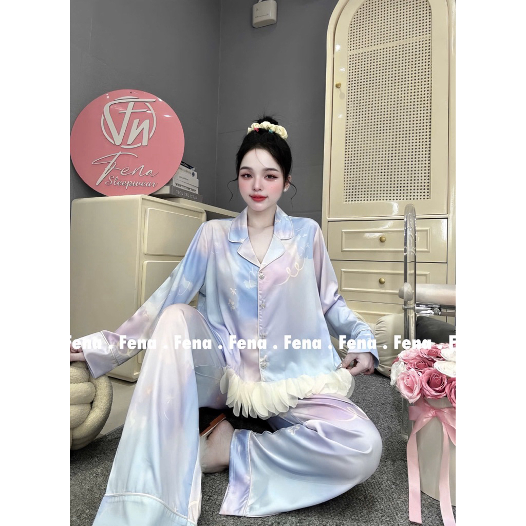Lụa Phối Lá Nhà Fena Tay Dài From 45-65kg Sang - Xịn - Mịn