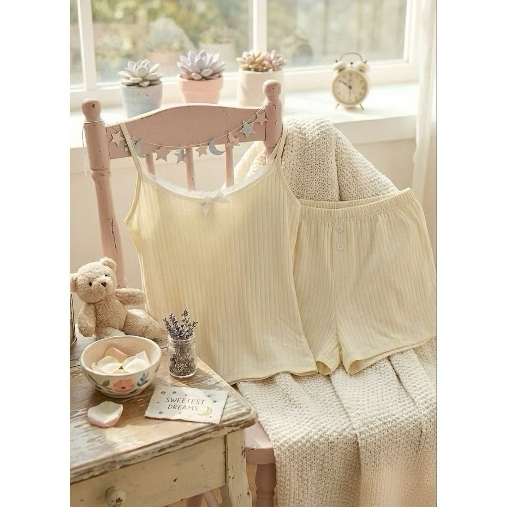 Set 2 Dây Thun Tăm Co Giãn Mát Mịn Xinh