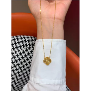 Dây chuyền mặt hoa 4 cánh sang trọng dây mảnh thanh lịch trang sức nữ xinh xắn