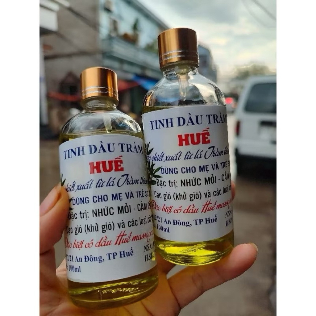 Tinh Dầu Tràm Huế Nguyên Chất Loại 1 Chai Tròn 100ml