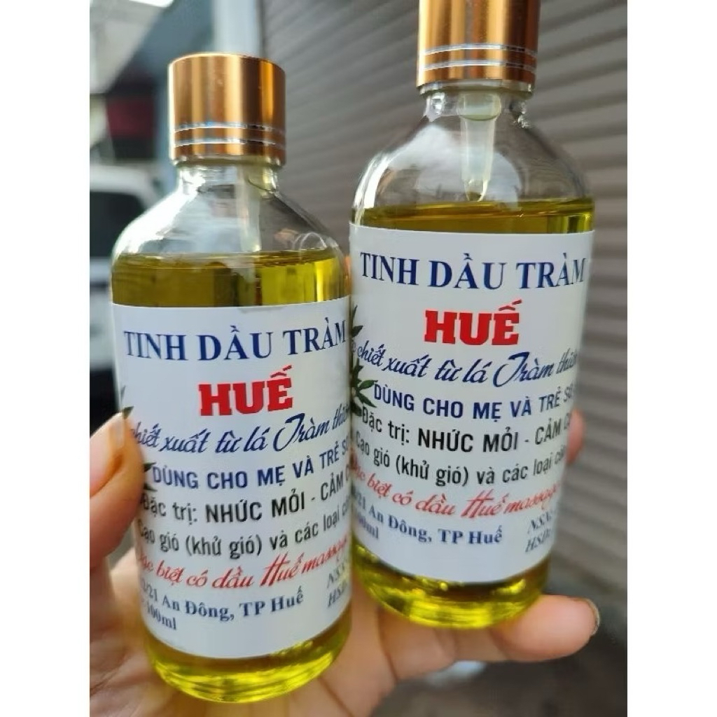 Tinh Dầu Tràm Huế Nguyên Chất Loại 1 Chai Tròn 100ml