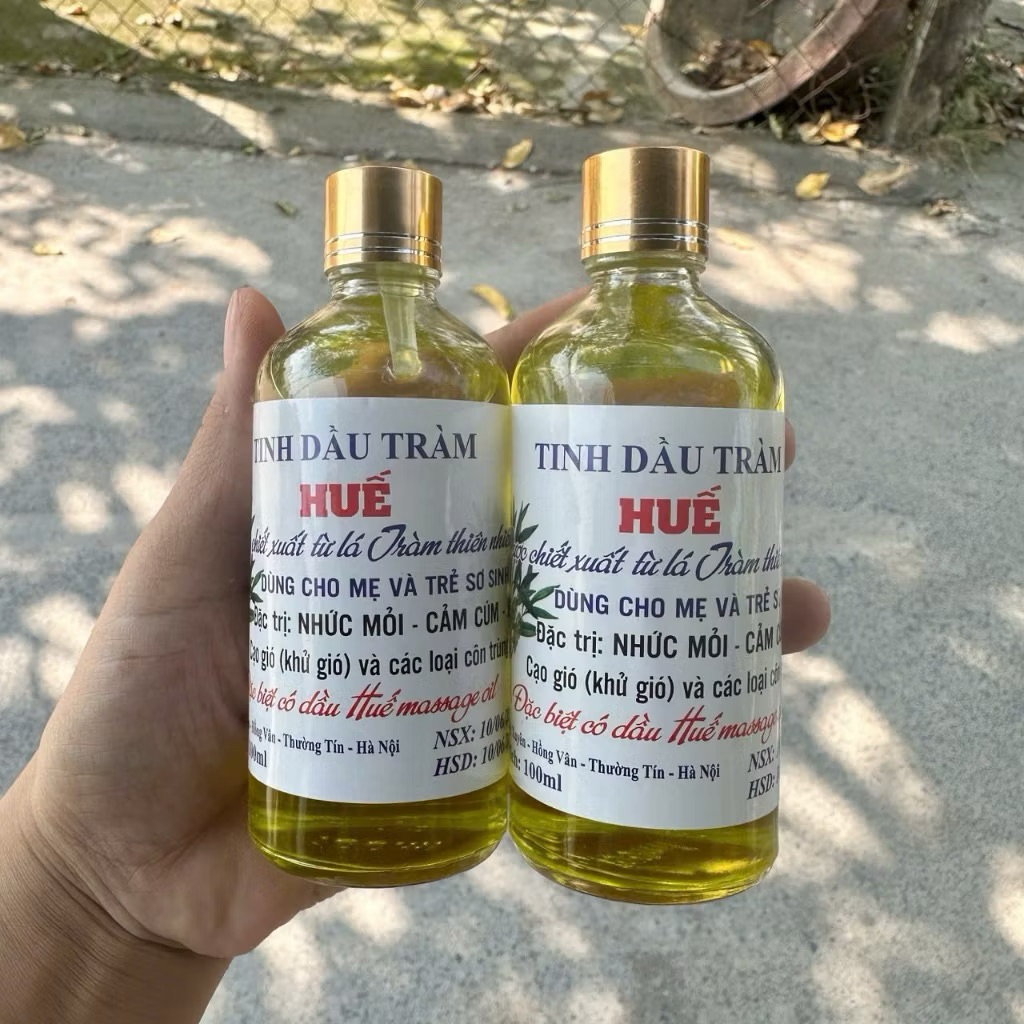 Tinh Dầu Tràm Huế Nguyên Chất Loại 1 Chai Tròn 100ml