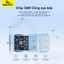 35W GaN Gallium nitrua Củ sạc nhanh 2 cổng USB+ Type C Bộ sạc Chấu cắm gập gọn iP PD PPS 5V 9V 12V 1A 2A 3A 20W 30W 35W