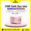 35W GaN Gallium nitrua Củ sạc nhanh 2 cổng USB+ Type C Bộ sạc Chấu cắm gập gọn iP PD PPS 5V 9V 12V 1A 2A 3A 20W 30W 35W